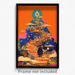 Mexican Movie Poster - Antique Mound (Mexico Psychedelic Art Retro Film Print)