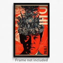 Korean Movie Poster - Man Feeling Unsettled, Black And White Head Wreath (Print)