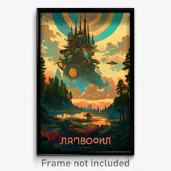 Russian Movie Poster - Gregarious Watering Hole (Russia Retro Film Art Print)