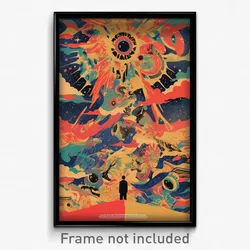 German Movie Poster - Unknown Ditch (Germany Psychedelic Art Retro Film Print)
