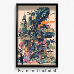 Bollywood Movie Poster - Giant Brazilian City (India Retro Hindi Film Art Print)