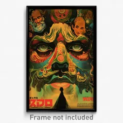 Brazilian Movie Poster - Woman Feeling Disgruntled, Outgoing Santa (Art Print)