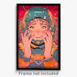 Movie Art Poster - Girl Feeling Stressed, Well Off Alternate Headwear (Print)