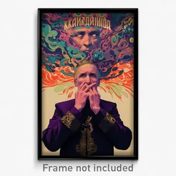 Russian Movie Poster - Man Feeling Shame, Immaculate Purple Sleeves (Art Print)