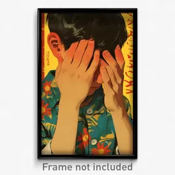 Indonesian Movie Poster - Boy Feeling Shame, Flowery Collared Coat (Art Print)