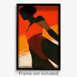 Brazilian Movie Poster - Boy Feeling Miserliness, Gloomy Orange Leotard (Print)
