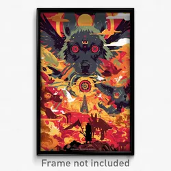Russian Movie Poster - Menacing Puppy (Russia Psychedelic Art Retro Film Print)