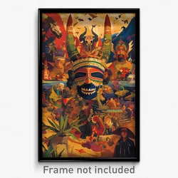 Mexican Movie Poster - Vast Wetland (Mexico Psychedelic Art Retro Film Print)