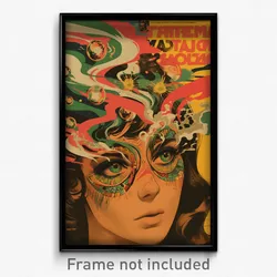 Brazilian Movie Poster - Woman Feeling Pride, Wild Santa Hat (Brazil Art Print)