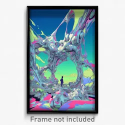 Art Poster - Interesting Ranch (Psychedelic Trippy Weird 11x17 Print)