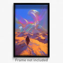 Art Poster - Wiry Desert (Psychedelic Trippy Weird 11x17 Print)