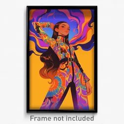 Mexican Movie Poster - Girl Feeling Schadenfreude, Superb Multicolored Bodysuit