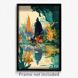 German Movie Poster - Perfect Bayou (Germany Psychedelic Art Retro Film Print)