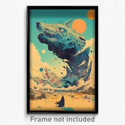 Movie Art Poster - Large Tube (Psychedelic Trippy Retro Cartoon Film Print)
