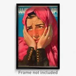 Spanish Movie Poster - Man Feeling Embarrassment, Wonderful Pink Scarf (Print)