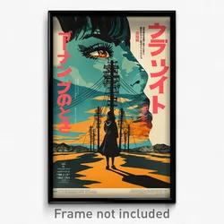 Japanese Movie Poster - Complex Wire Frame Butte (Japan Retro Film Art Print)