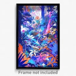 Art Poster - Agile Rainforest (Psychedelic Trippy Weird 11x17 Print)