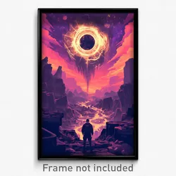 Movie Art Poster - Old Sanctuary (Psychedelic Trippy Retro Cartoon Film Print)
