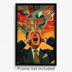 Spanish Movie Poster - Man Feeling Wrath, Gray Green Neckwear (Spain Art Print)