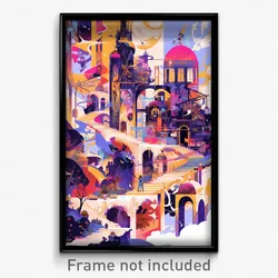 Art Poster - Extra Large Palace (Psychedelic Trippy Weird 11x17 Print)