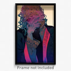Anime Art Poster - Man Feeling Hope, Ancient Lace Trimmed Hairband (Print)