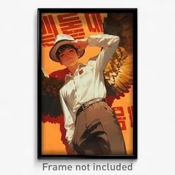 Korean Movie Poster - Boy Feeling Smug, Delightful Yellow Wings (Art Print)