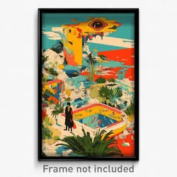 Spanish Movie Poster - Major Retreat (Spain Psychedelic Art Retro Film Print)