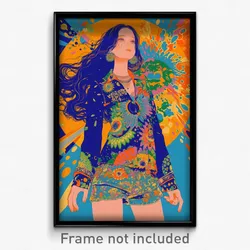 Russian Movie Poster - Girl Feeling Stressed, Kaleidoscopic Shorts (Art Print)