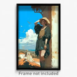 Anime Art Poster - Boy Feeling Adoration, Spanish Impossible Dress (Print)