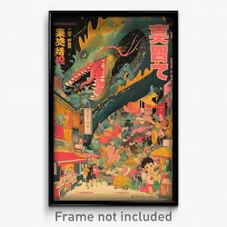 Vietnamese Movie Poster - Swirly Grocery Store (Vietnam Retro Film Art Print)