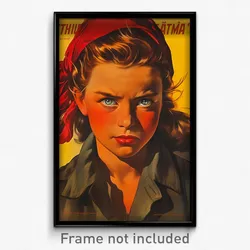 German Movie Poster - Boy Feeling Possessive, Beautiful Red Bandana (Art Print)