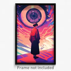 Movie Art Poster - Boy Feeling Discombobulated, Carefree Red Hakama (Film Print)