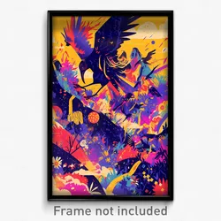 Hebrew Movie Poster - Multicolored Commune (Israel Retro Film Art Print)