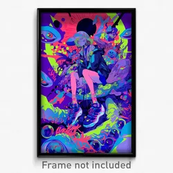 Art Poster - Glossy Festival (Psychedelic Trippy Weird 11x17 Print)