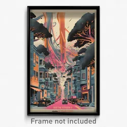 German Movie Poster - Distant San Francisco (Germany Retro Film Art Print)