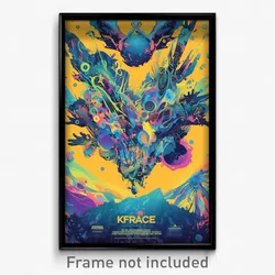 French Movie Poster - Worn Music Festival (France Retro Film Art Print)