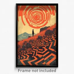 Icelandic Movie Poster - Small Claim (Iceland Psychedelic Art Retro Film Print)