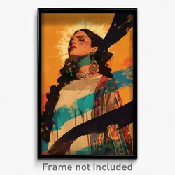 Mexican Movie Poster - Woman Feeling Vicious, Adventurous Brown Ribbon (Print)