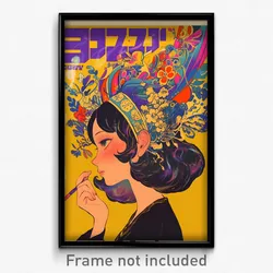 Hebrew Movie Poster - Woman Feeling Alarm, Small Hat Ribbon (Israel Art Print)
