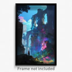Art Poster - Spotted Fortifications (Psychedelic Trippy Weird 11x17 Print)