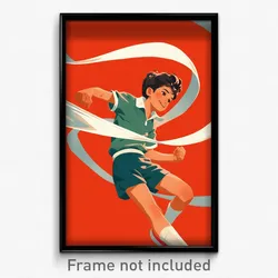 Spanish Movie Poster - Boy Feeling Happy, Active White Ribbon (Spain Art Print)