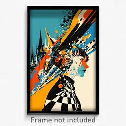 French Movie Poster - Novel Friary (France Psychedelic Art Retro Film Print)