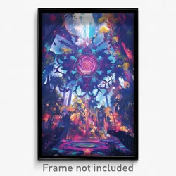 Art Poster - Distinct Priory (Psychedelic Trippy Weird 11x17 Print)