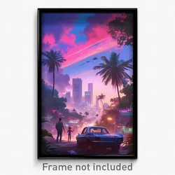 Hebrew Movie Poster - Perfect Brazilian City (Israel Retro Film Art Print)