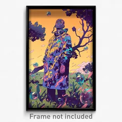 Art Poster - Bubbly Copse (Psychedelic Trippy Weird 11x17 Cartoon Print)