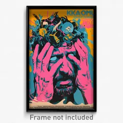 Greek Movie Poster - Man Feeling Baffled, Amusing Pink Dress (Greece Art Print)