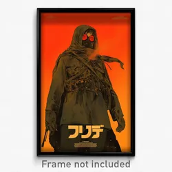 Hebrew Movie Poster - Boy Feeling Dejection, Reasonable Hooded Cloak (Art Print)