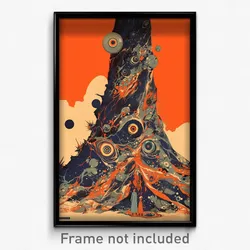 Spanish Movie Poster - Energetic Tepee (Spain Psychedelic Art Retro Film Print)