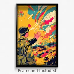 Mexican Movie Poster - Flying Barracks (Mexico Psychedelic Art Retro Film Print)