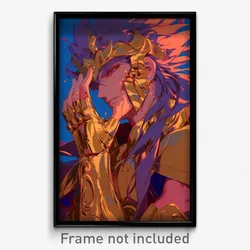 Anime Art Poster - Man Feeling Fondness Wearing Nifty Single Glove (Print)